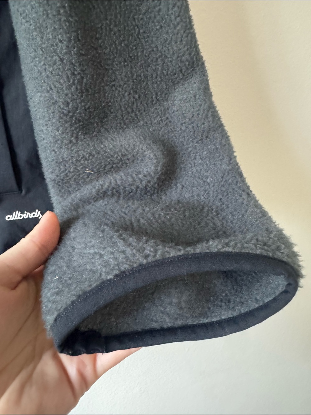 Allbirds Men's gray/grey & Black Half-Snap Pullover Sweater merino wool large - Picture 6 of 8